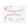 Color in Birthday Party invitations, postcards