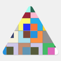 COLOR Maze  : Happy Graphics Triangle Sticker