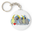 Color Mutations Cockatiel Keychain