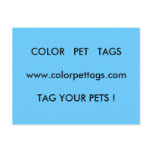 COLOR   PET   TAGSwww.colorpettags.comTAG YOUR ... postcards