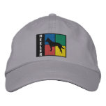 Color Squares Australian Cattle Dog Embroidered Baseball Caps