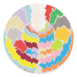 Color Therapy -  Multicolor Rainbow Assortments Round Sticker
