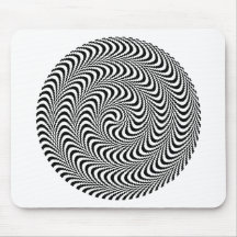 Colorable Optical Block Spiral Mousepads