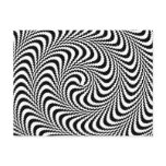 Colorable Optical Block Spiral postcards
