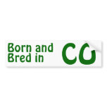 Colorado Bred (Bumper)Sticker Bumper Sticker