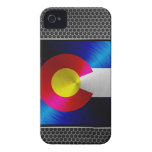 Colorado brushed metal flag iPhone 4 Case-Mate case