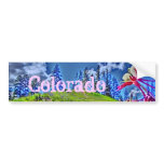Colorado columbine artistic bumpersticker