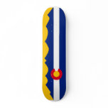 Colorado Flag Mountain Range Skate Deck skateboards