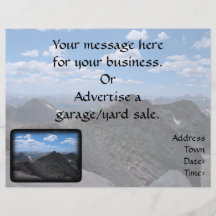Colorado Rocky Mountains: Moonscape Personalized Flyer