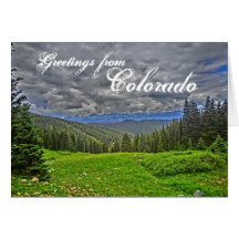 Colorado scenic greeting card
