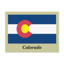 Colorado State Flag Postcard
