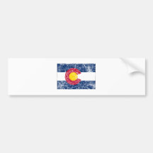 Colorado State Flag Vintage Bumper Stickers