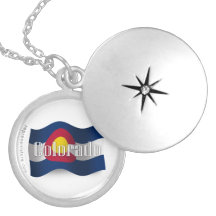 Colorado Waving Flag Locket