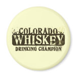 Colorado Whiskey Drinking Champion Magnets