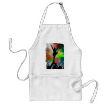 Colorburst Background with Cheerleraders Apron