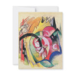 Colored Flowers (Abstract Forms) by Franz Marc Custom Invite