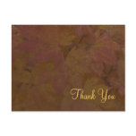 Colored Maple Leaves Thank You Postcard