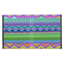Colorful Abstract Aztec Pattern iPad Folio Cover