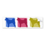 Colorful Akita Silhouettes Bumper Sticker
