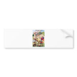 Colorful Animals in Wonderland Bumper Sticker