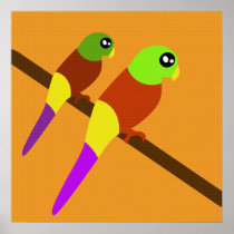 Colorful animals posters
