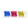 Colorful Australian Cattle Dog Silhouettes Bumper Sticker