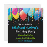 Colorful Balloons Party Invitation