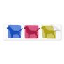 Colorful Beagle Silhouettes Bumper Sticker