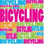 Colorful Bicycling Photo Cutouts