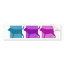 Colorful Bloodhound Silhouettes Bumper Stickers