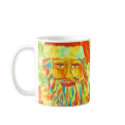 "Colorful Claus" Digital Art Santa mugs