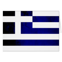 Colorful Contrast Greek Flag Cards