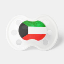 Colorful Contrast Kuwaiti Flag Pacifier
