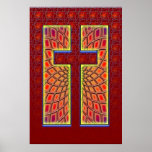 COLORFUL CROSS POSTER posters