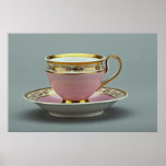 Colorful cup and saucer , Berlin, Germany Poster