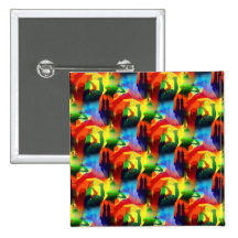 Colorful Dance Pop Art Music City Abstract Buttons