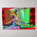 Colorful DJ Drawing posters