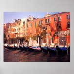 Colorful Dreams Of Venice Poster