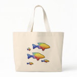 Colorful Fish Family Canvas Bags