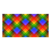 Colorful Geometric Pattern. Picture Card