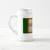 COLORFUL GERMAN PROVERB BEER STEIN ALE LAGER MUG