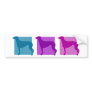 Colorful Greyhound Silhouettes Bumper Stickers