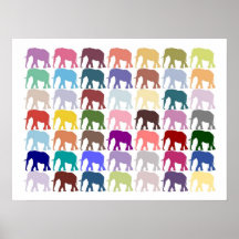 Colorful Herd Print