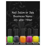 Colorful Nail Polish Bottles, Nail Salon Personalized Flyer
