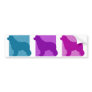 Colorful Newfoundland Silhouettes Bumper Stickers