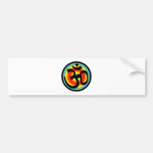 Colorful_Om Bumper Stickers