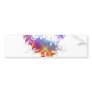 Colorful Palm Trees Illustration Bumper Sticker