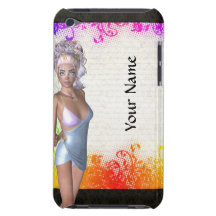 Colorful party girl iPod touch cases