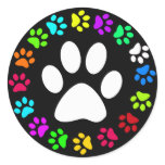 COLORFUL PAW PRINTS