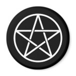 Colorful Pentagrams Fridge Magnet